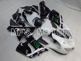 Kawasaki NINJA ZX6R 2005-2006 Injection ABS Fairing - Monster - Black White - MFS5696